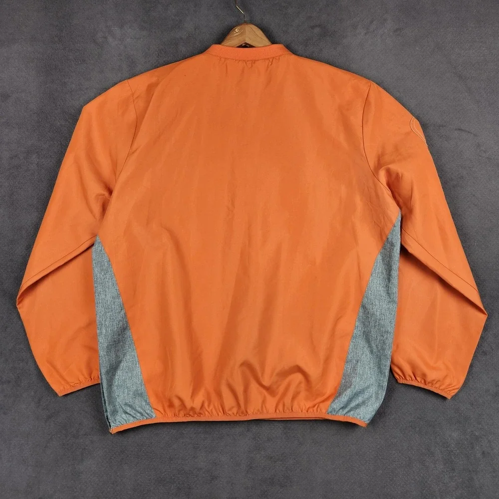 Texas Longhorns Windbreaker Mens XL Orange Pullover Jacket GIII
